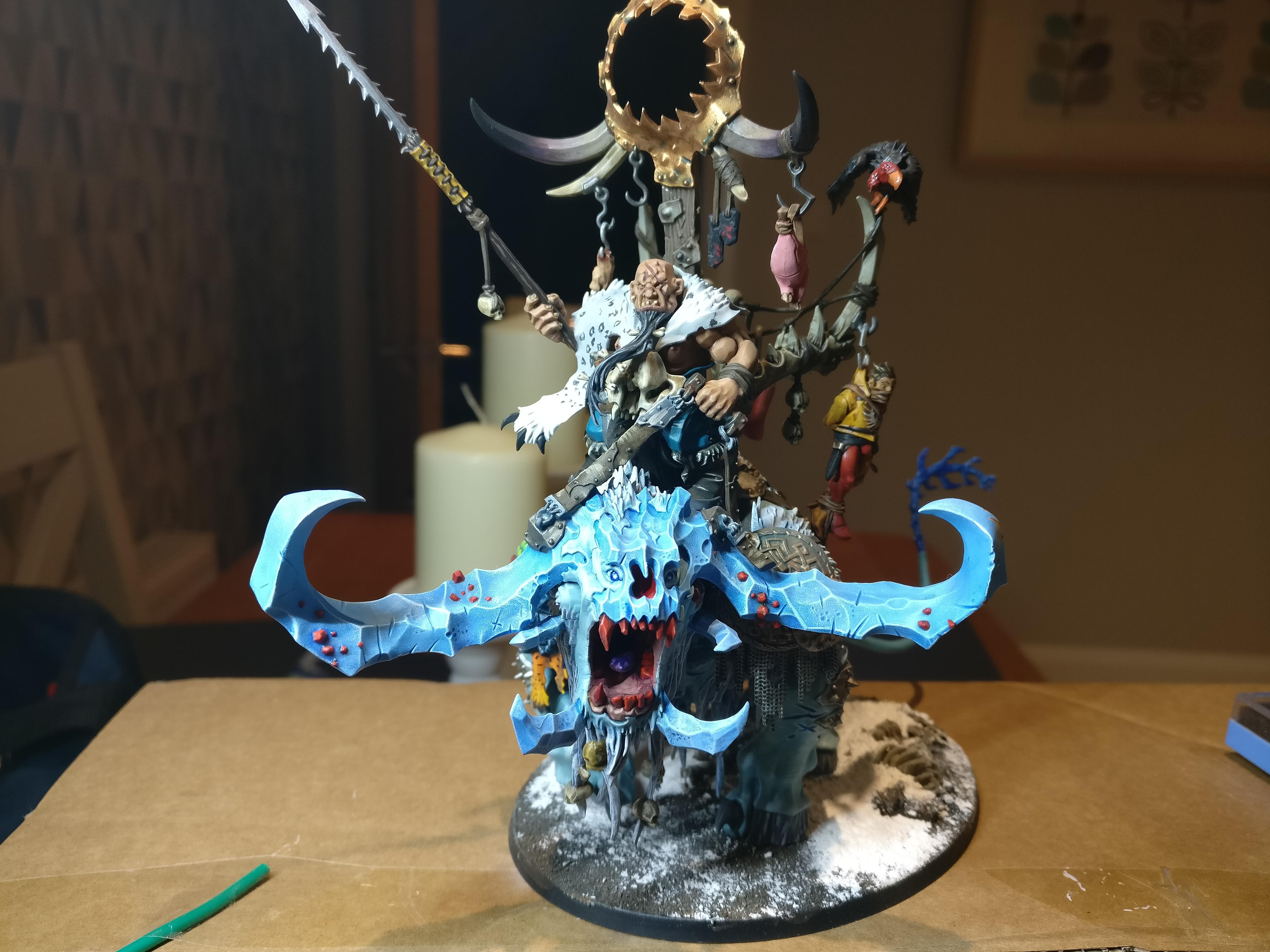 Beastclaw Raiders 1st ever AoS model. : r/ageofsigmar