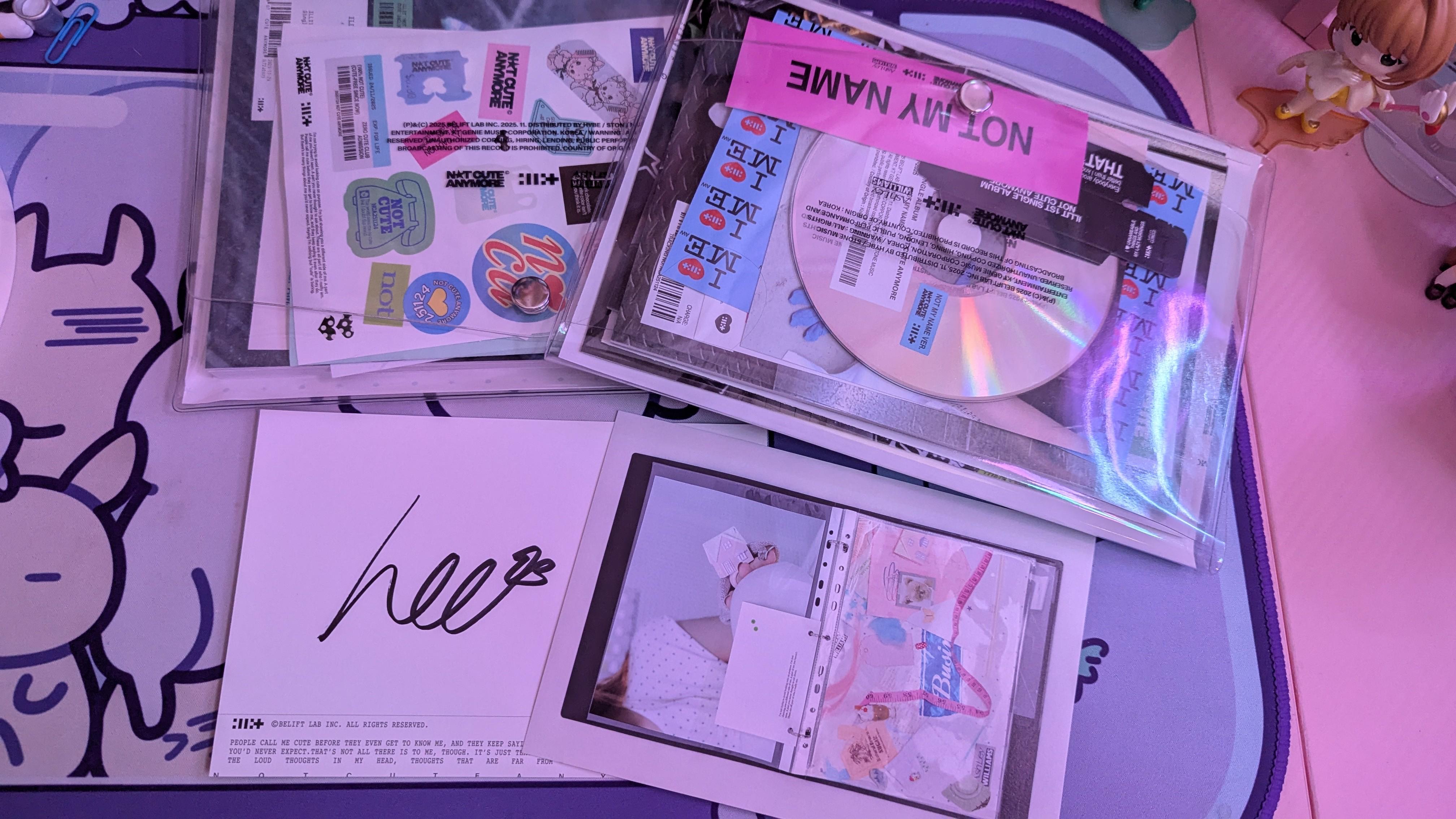 Not Cute Anymore signed versions are here! : r/illit