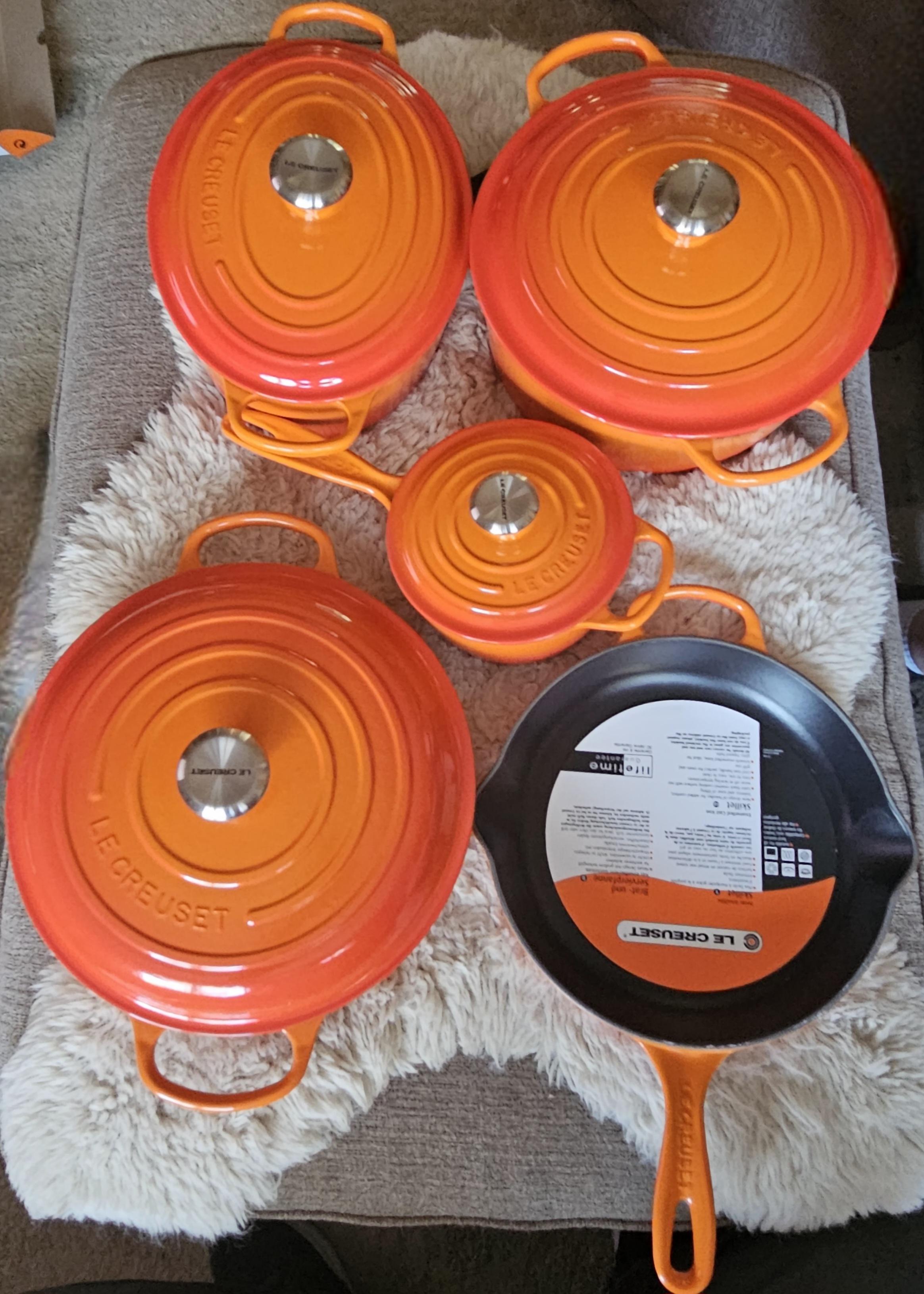 Just won 5 pieces of Le Creuset from an Instagram Sweepstakes! : r