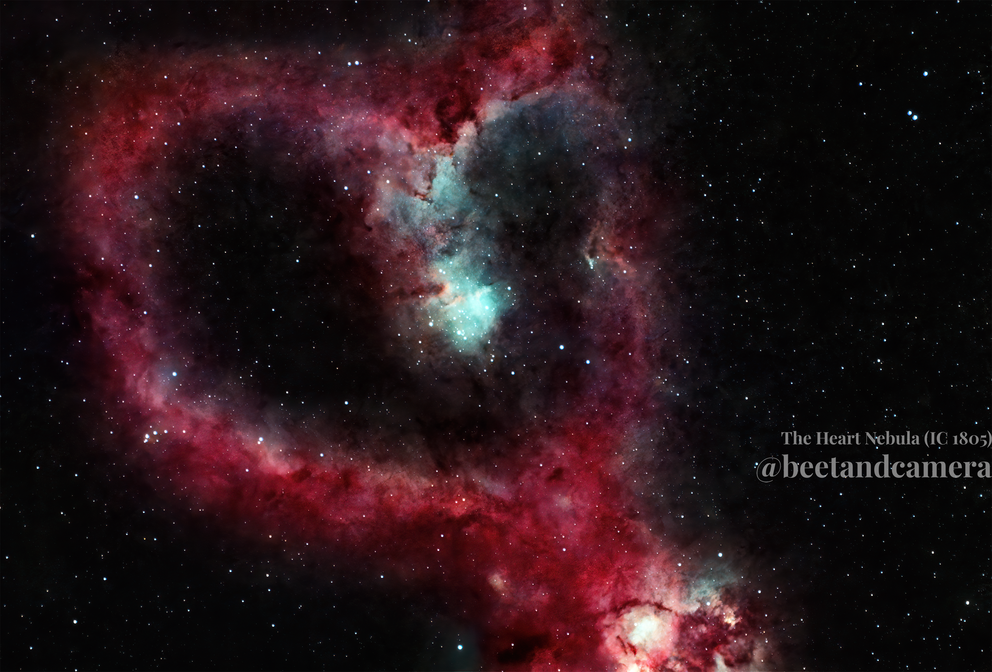 ハート星雲 (IC 1805) : r/astrophotography