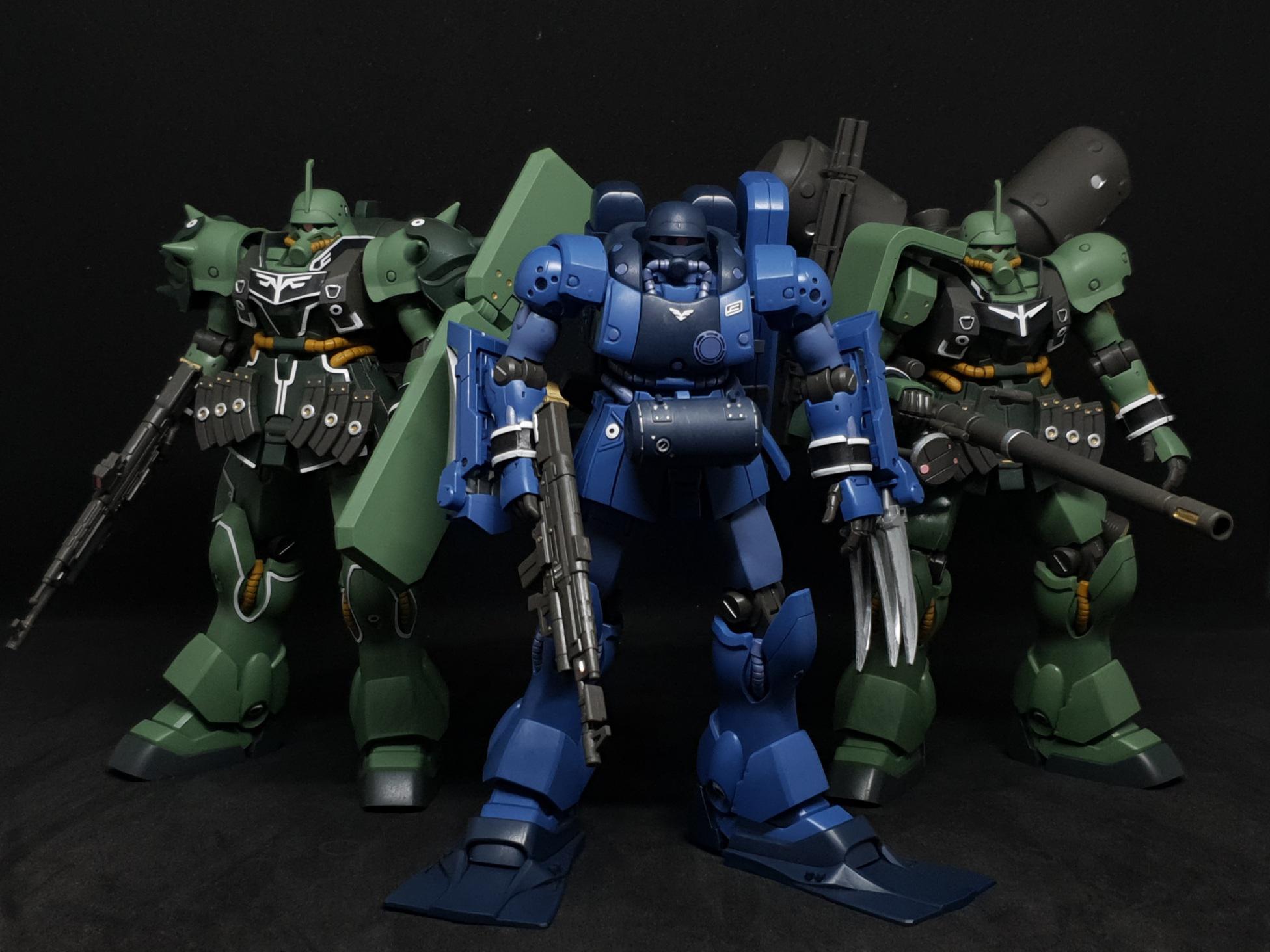 My HGUC Geara Zulu collection. My favourite MS line next to the