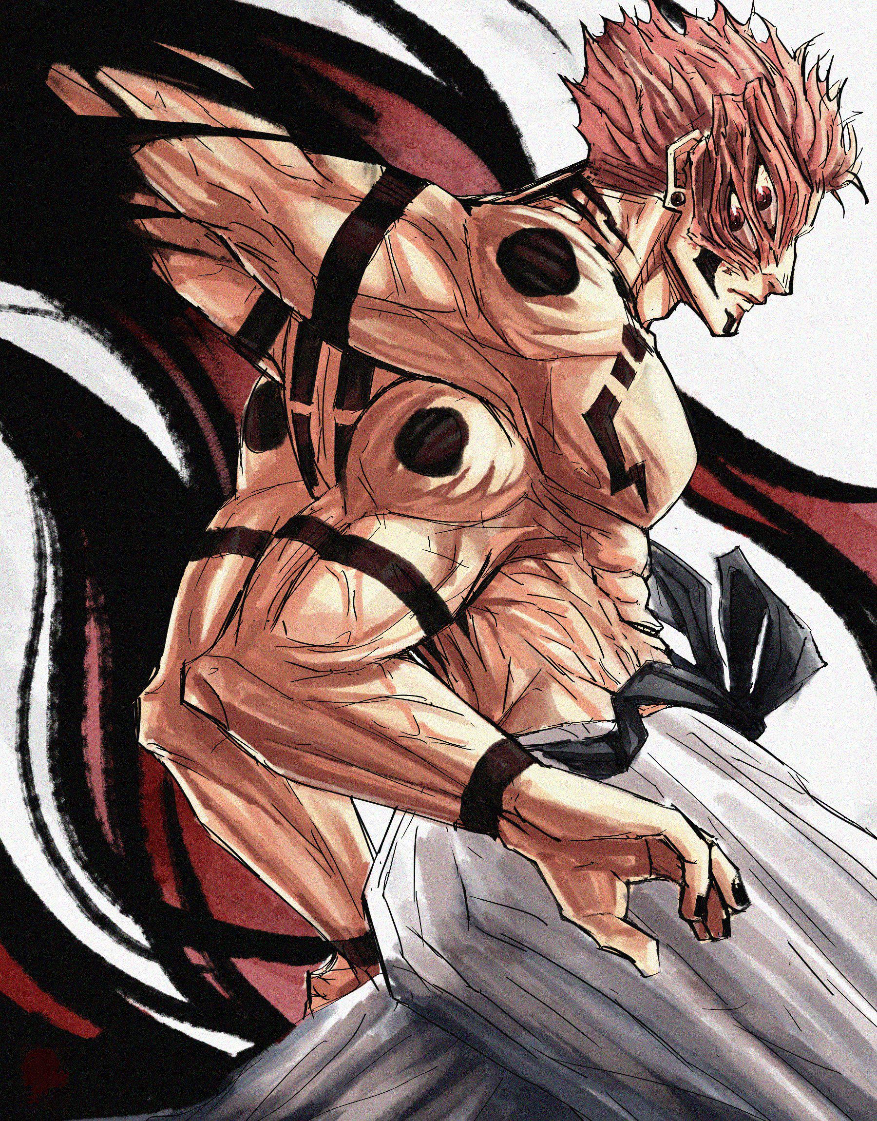 両面宿儺 | @Phantomosis作 : r/Jujutsufolk