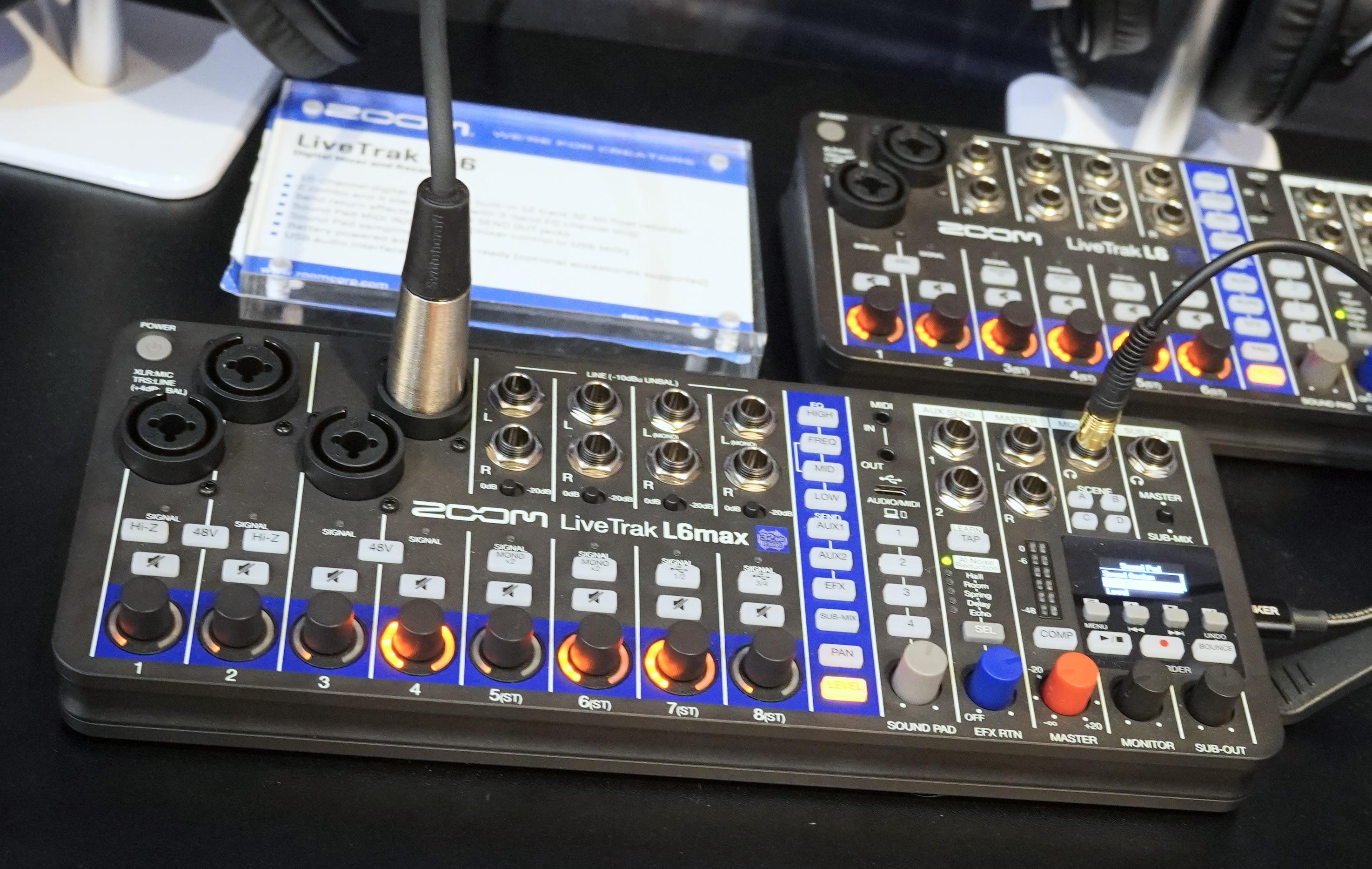 Remember the Zoom Livetrak L6? Here's the Livetrak L6Max! : r