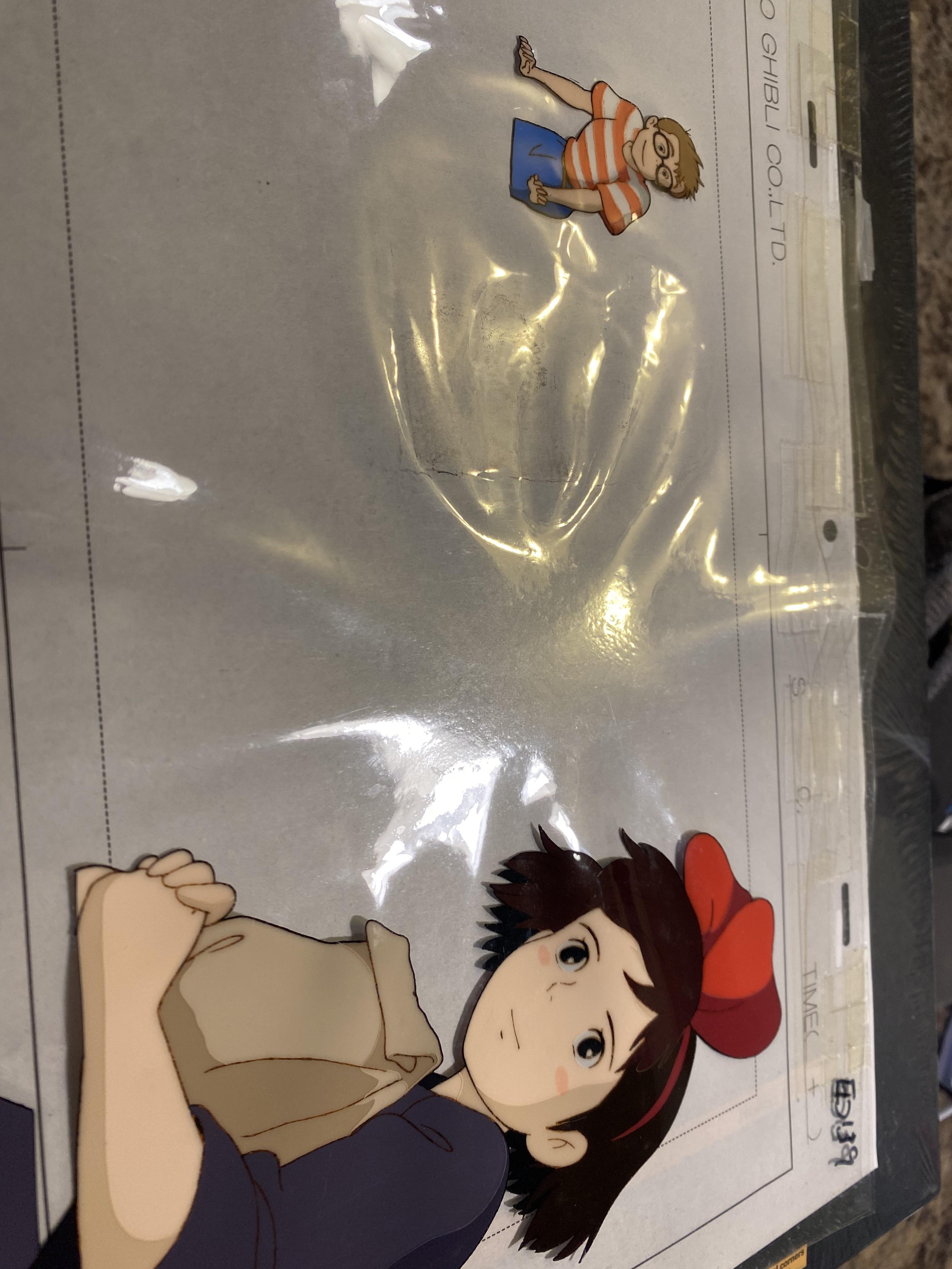 これは、セルロースアセテートで作られたアニメーションのセル画です