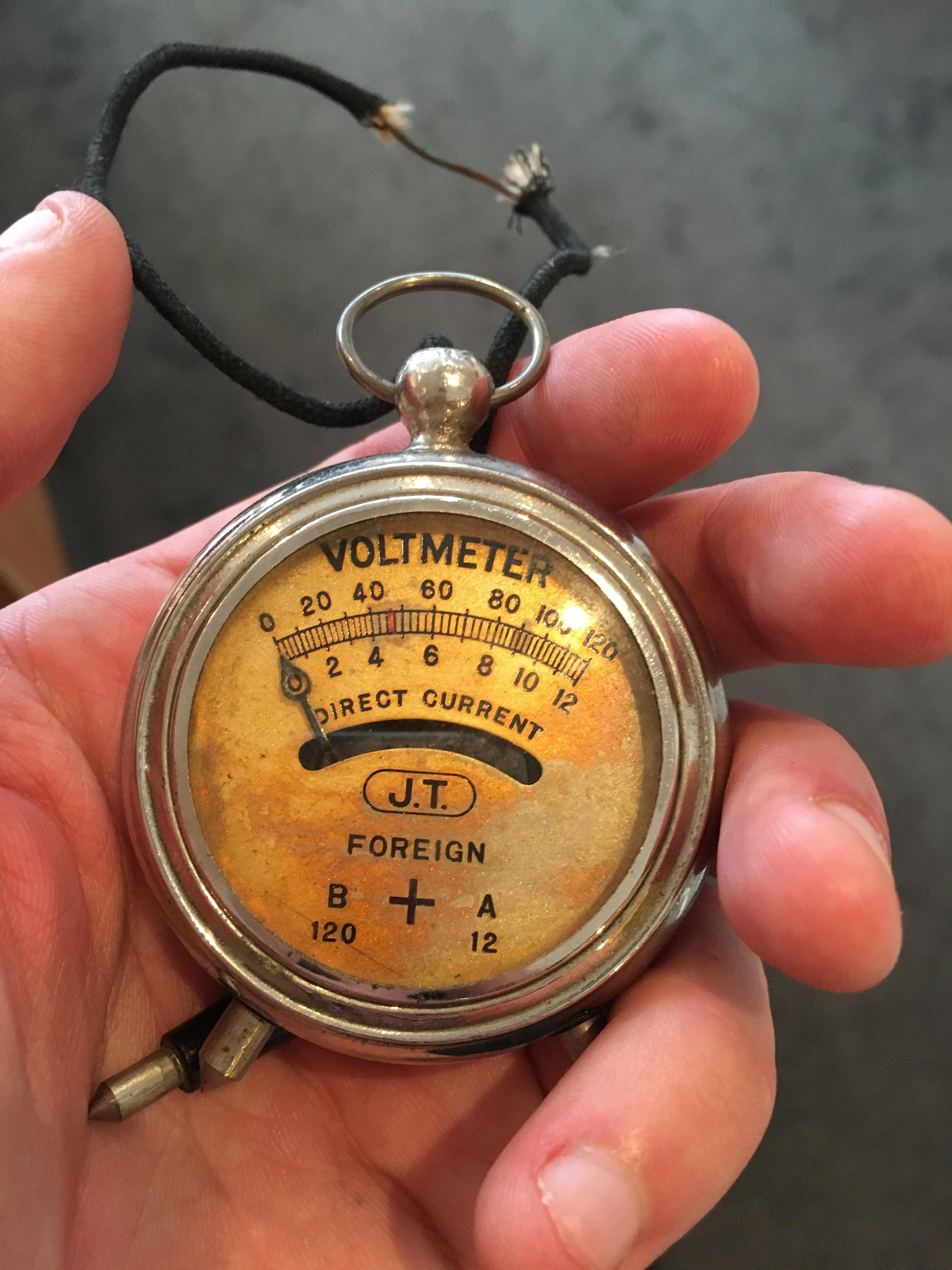 This ancient Voltmeter I found at the back of a drawer at the