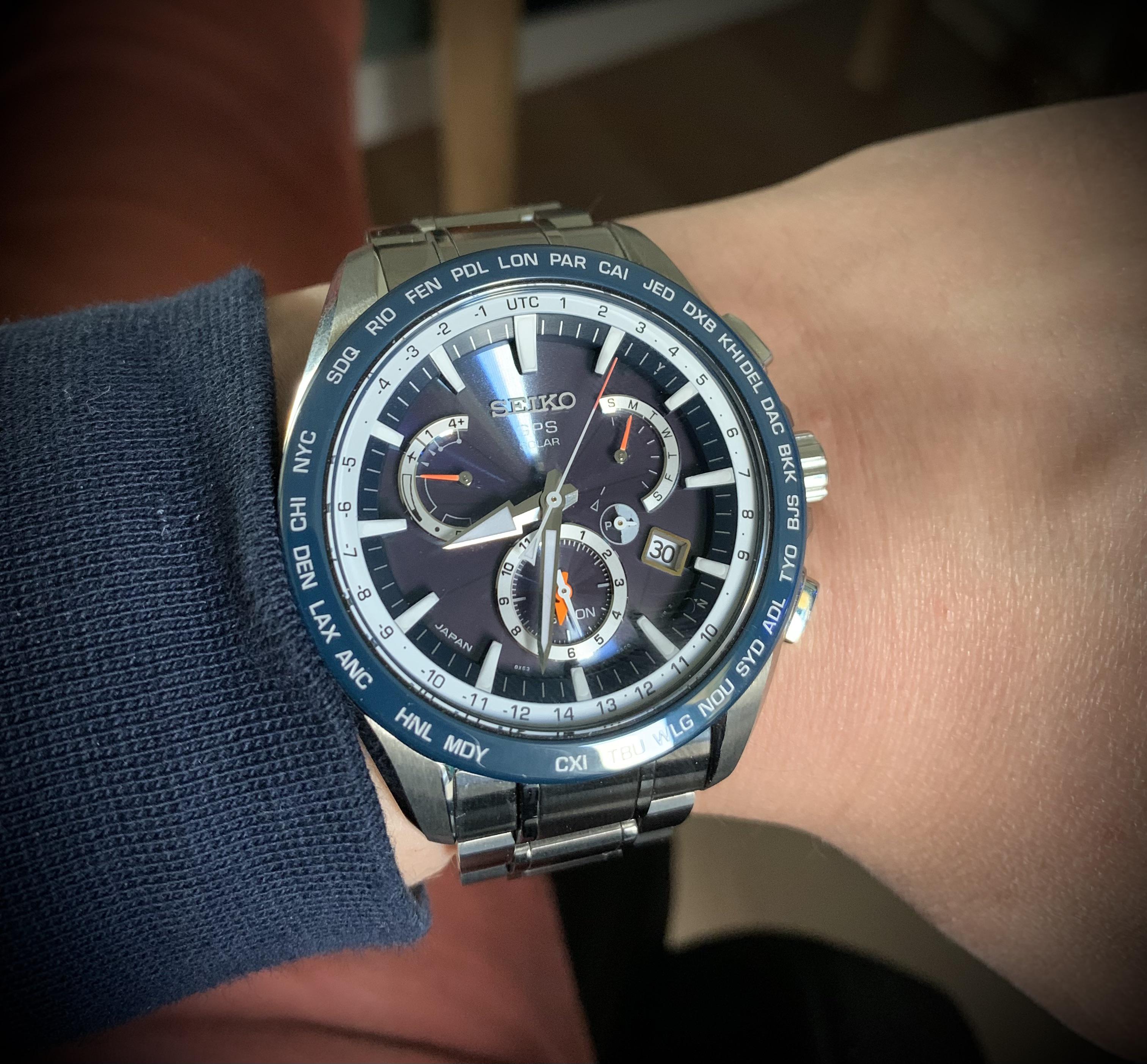 8x53-0AD0-2] picked up my first Seiko Astron today! : r/Seiko