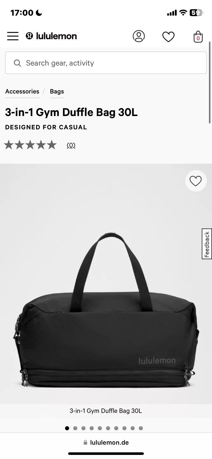 3-in-1ジムダッフルバッグ30L持ってる人、どう？ : r/lululemon