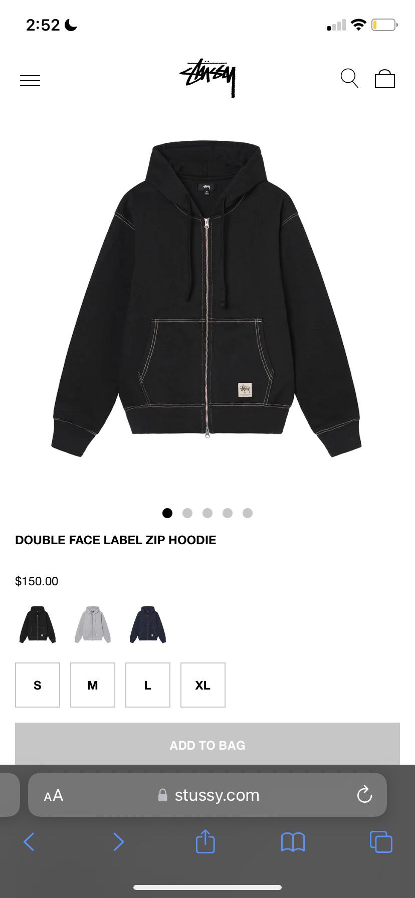 stussy double face label zip hoodie critique, thoughts for those