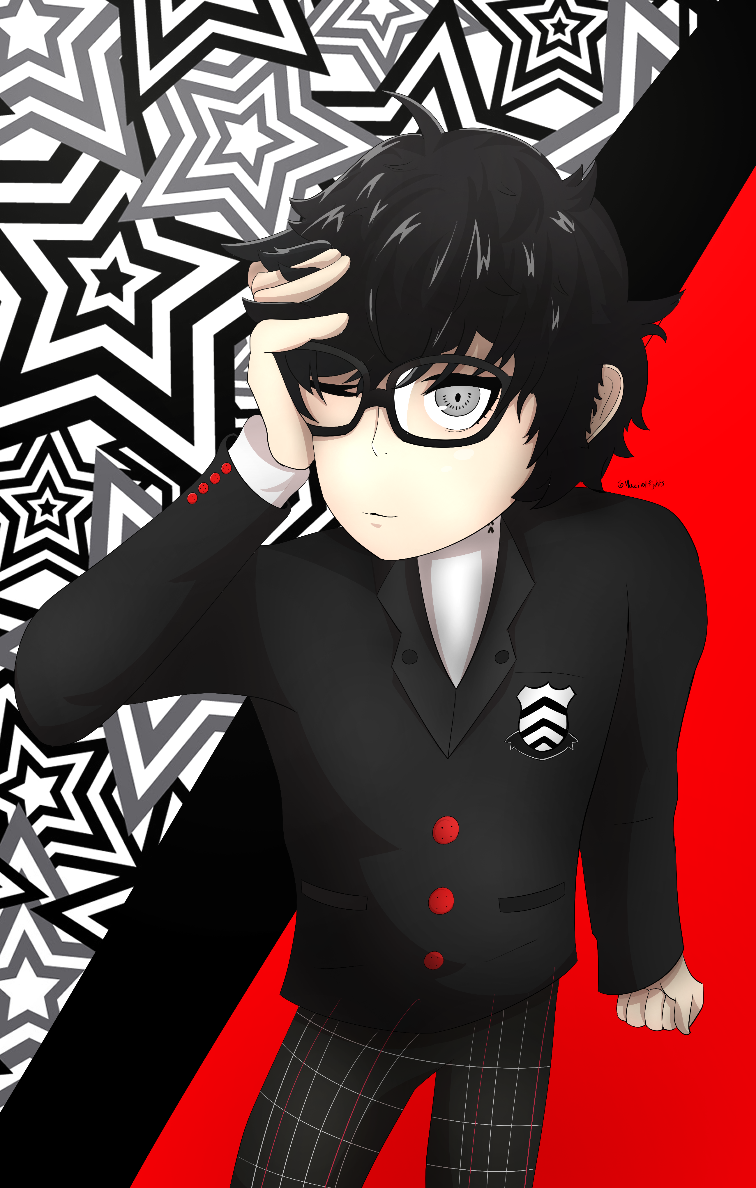 大好きなゲームのキャラクターの一人である雨宮蓮、別名ジョーカー