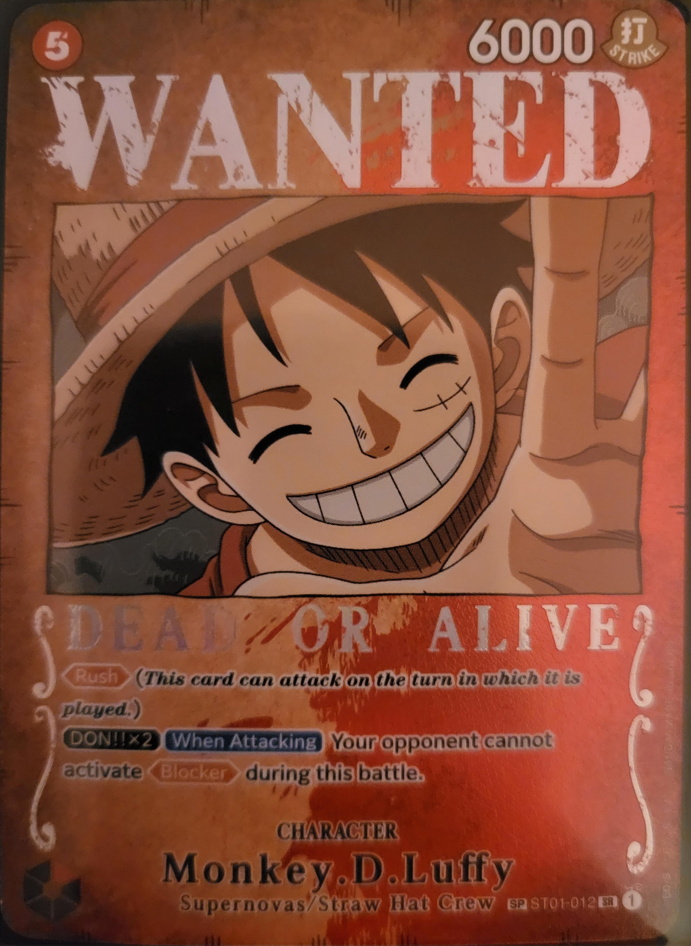 指名手配書 モンキー・D・ルフィ : r/OnePieceTCG