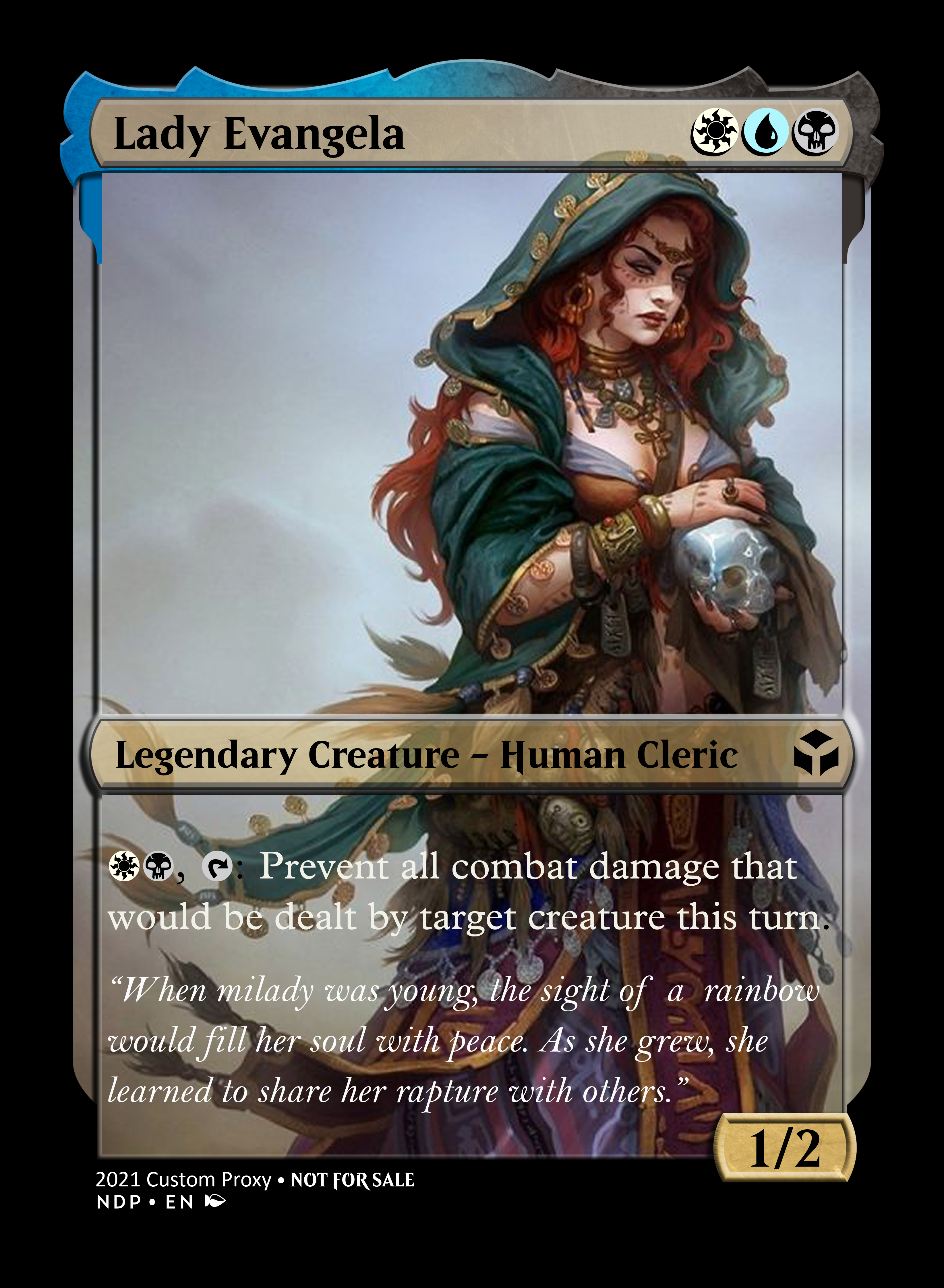 Lady Evangela seems like a fun card to build around. So I thought