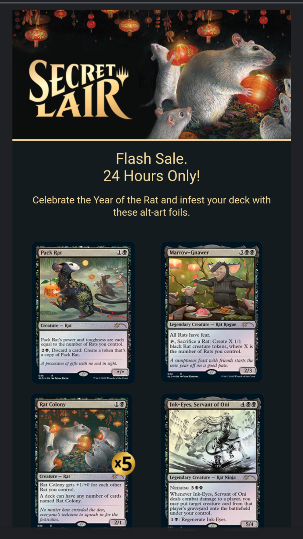 Secret Lair: Year of the Rat - Available for Ordering : r/magicTCG