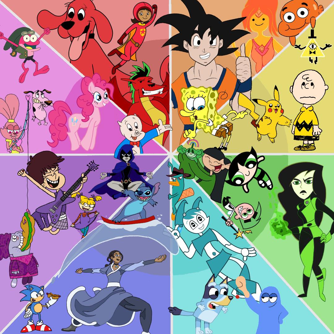 作ったカートゥーンカラーホイール : r/cartoons