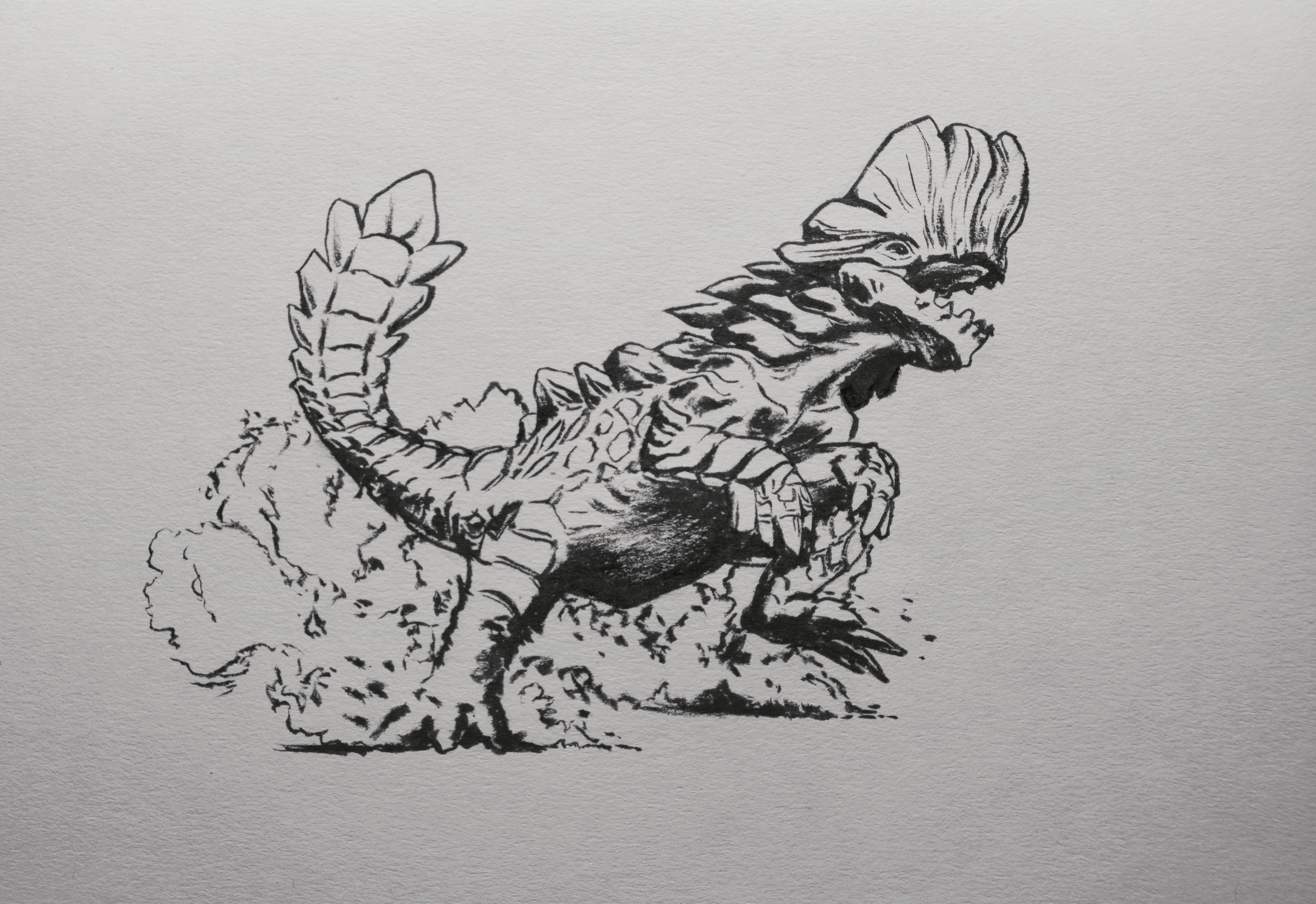 Barroth I drew for Inktober : r/MonsterHunter