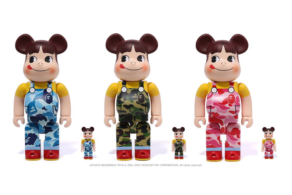 BAPE®︎ × FUJIYA ペコちゃん × BE@RBRICK | bape.com