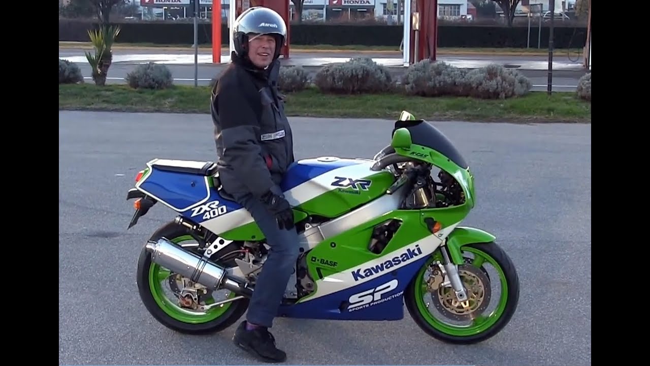 KAWASAKI ZXR 400 YEAR 1992 EXHAUST SOUND - YouTube