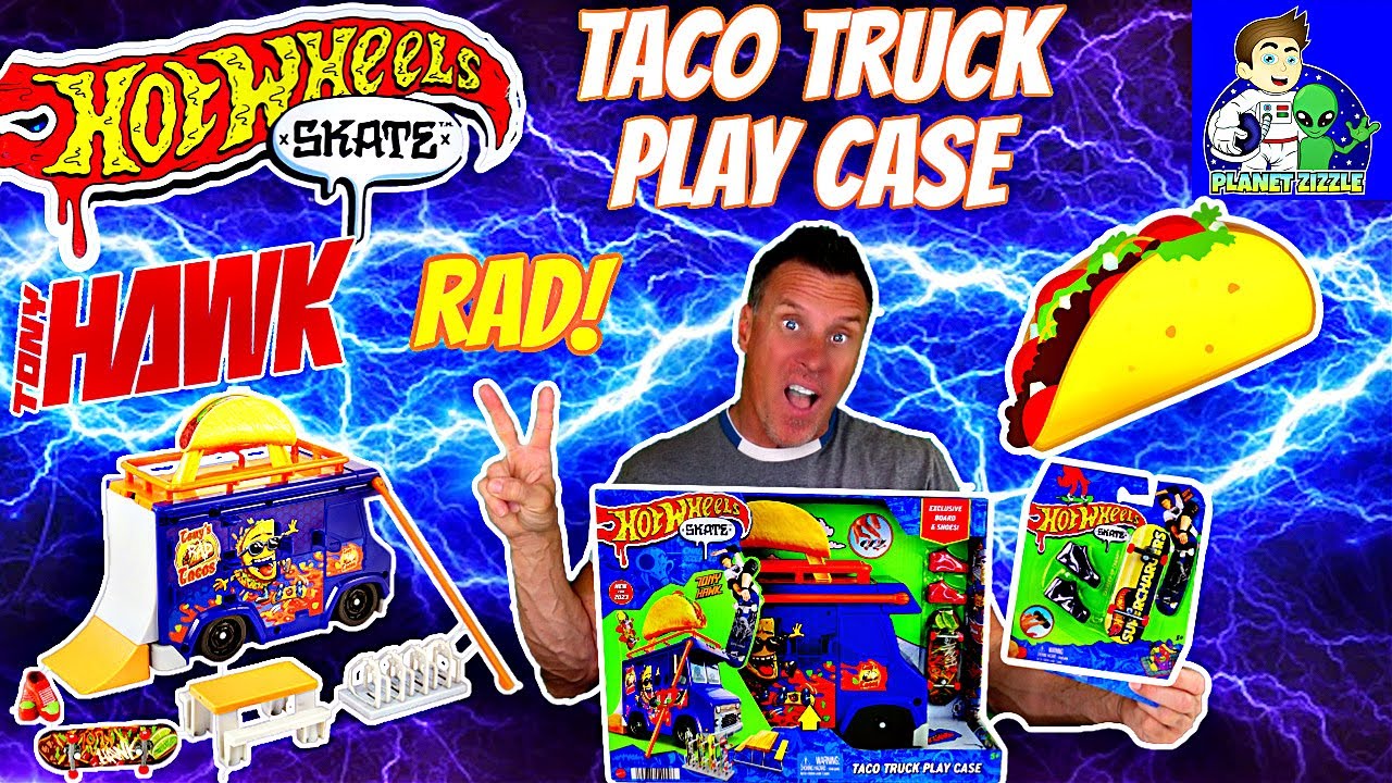 Hot Wheels Skate Tony Hawk Taco Truck Play Set new 2023 - YouTube