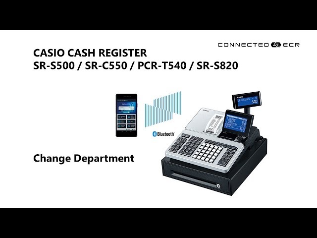 CASIO SR-S500 / SR-C550 POS Cash Register - Change Department