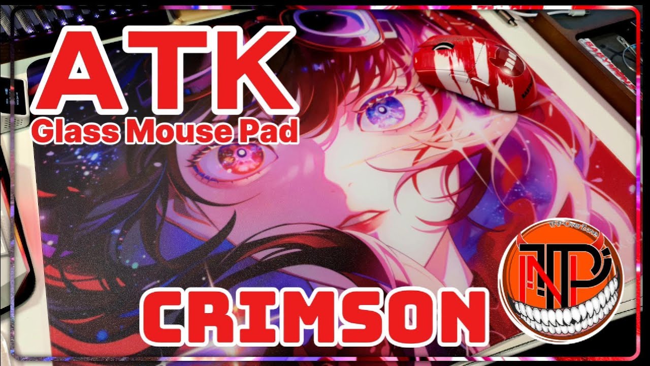 Review] ATK Glass Mouse Pad - Crimson #glassmousepad #gameming