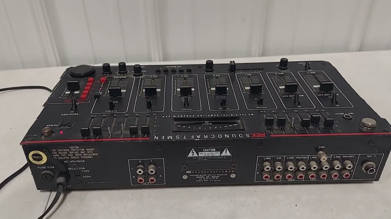 MTX Soundcraftsmen MX 300 Preamp Mixer - YouTube