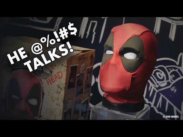 Deadpool's Head from Hasbro Really @%!#$ Talks! - YouTube
