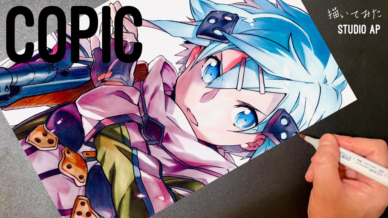 ソードアートオンライン】シノン描いてみた | Drawing Sinon | Sword