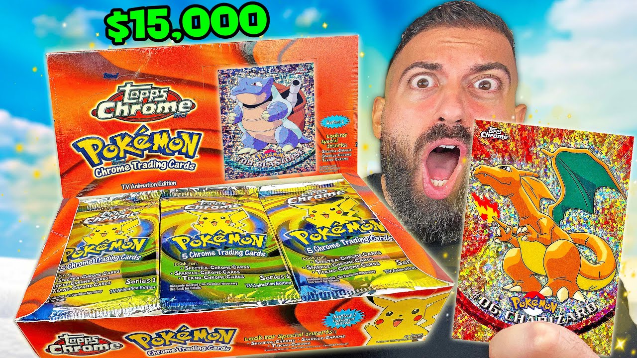 Opening Pokemon Chrome Box To Find $15,000 Sparkle Charizard - YouTube