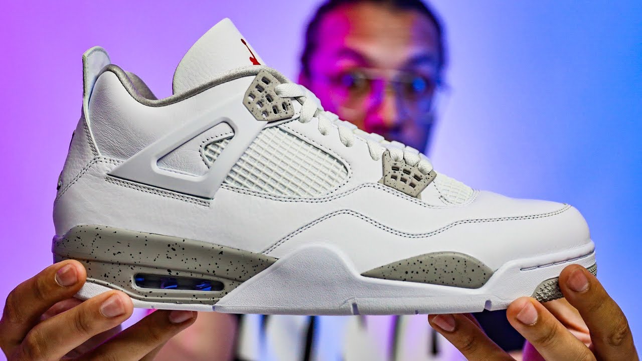 Air Jordan 4 White Oreo (Tech White) - YouTube