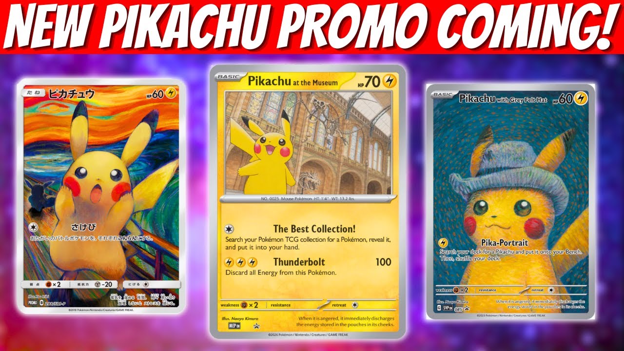 英国 Pikachu at the Museum ピカチュウ promo プロモ ピカチュウ
