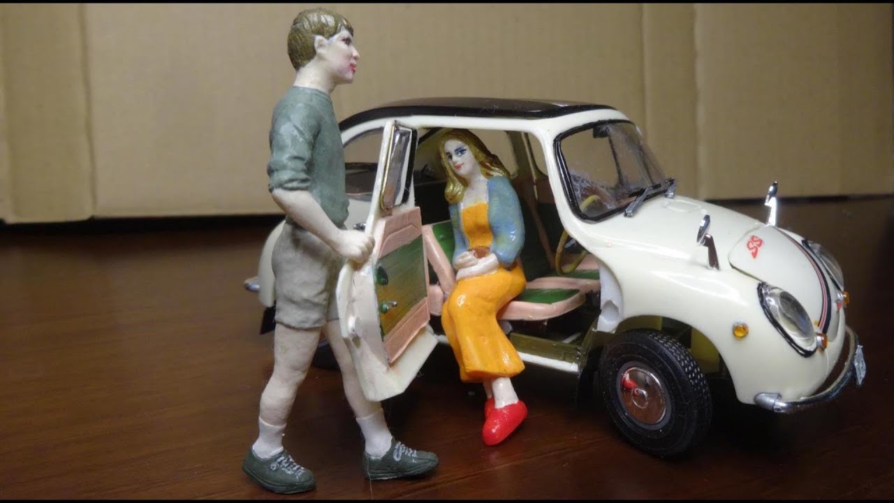 ハセガワ1/24スバル360ヤングSS(ヘタクソ改) - YouTube