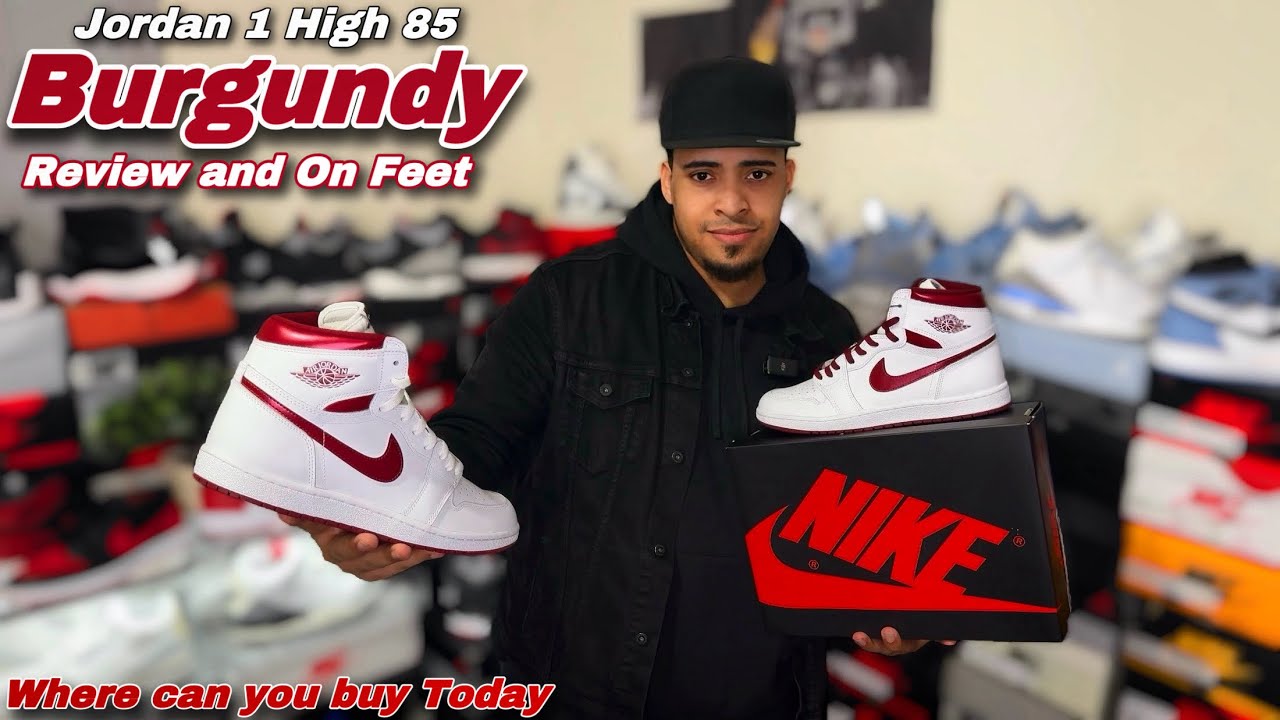 Early” Jordan 1 High 85 Metallic Burgundy - Review & On Feet - YouTube