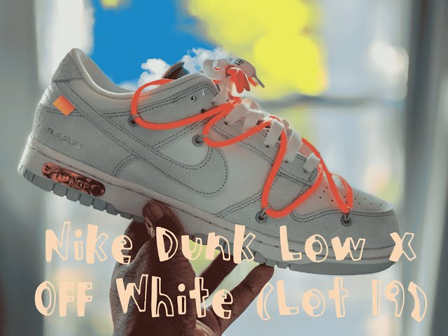 Nike Dunk Low x OFF-White (Lot 19) - YouTube