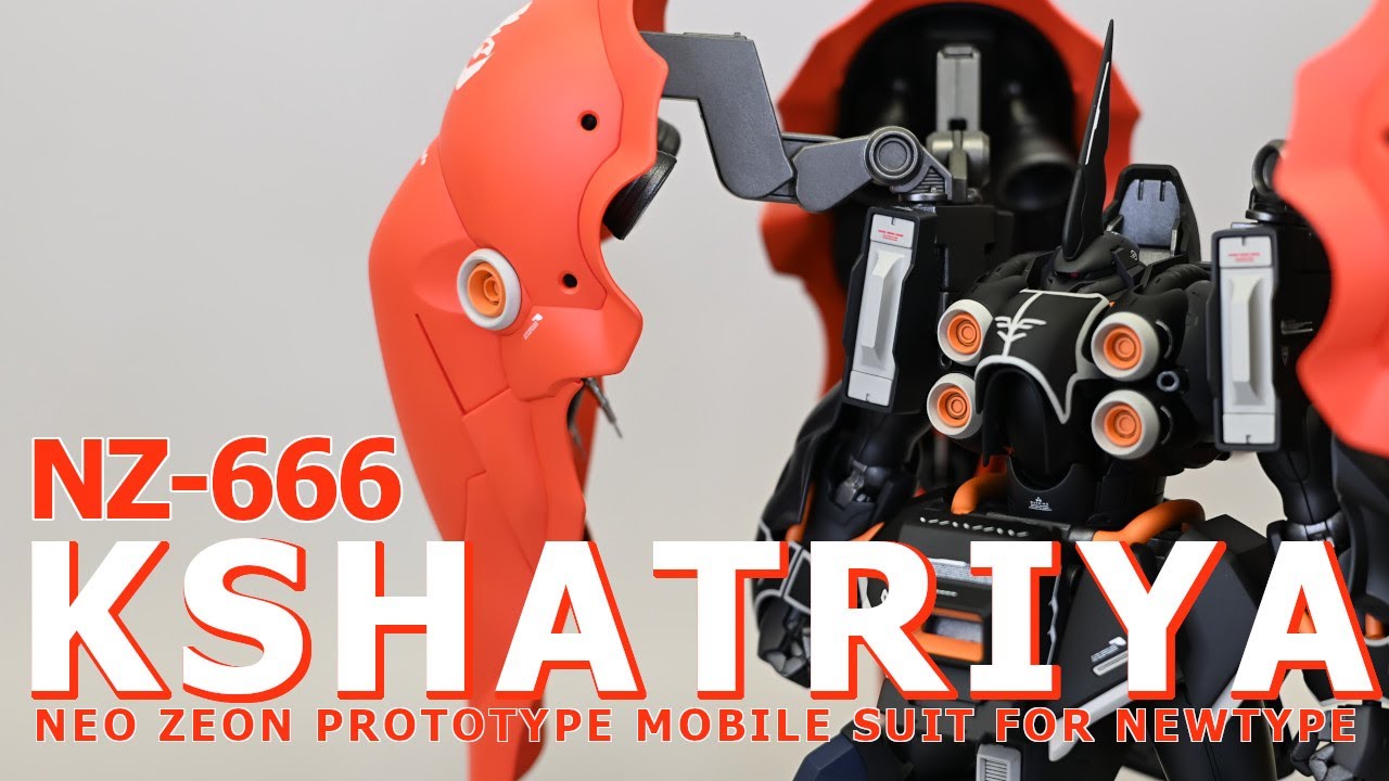 全塗装】HGUCクシャトリヤを全力で改修してみた！ - YouTube