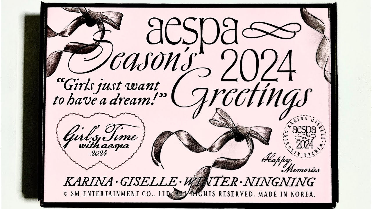AESPA SEASON'S GREETINGS 2024 UNBOXING!!!!! - YouTube