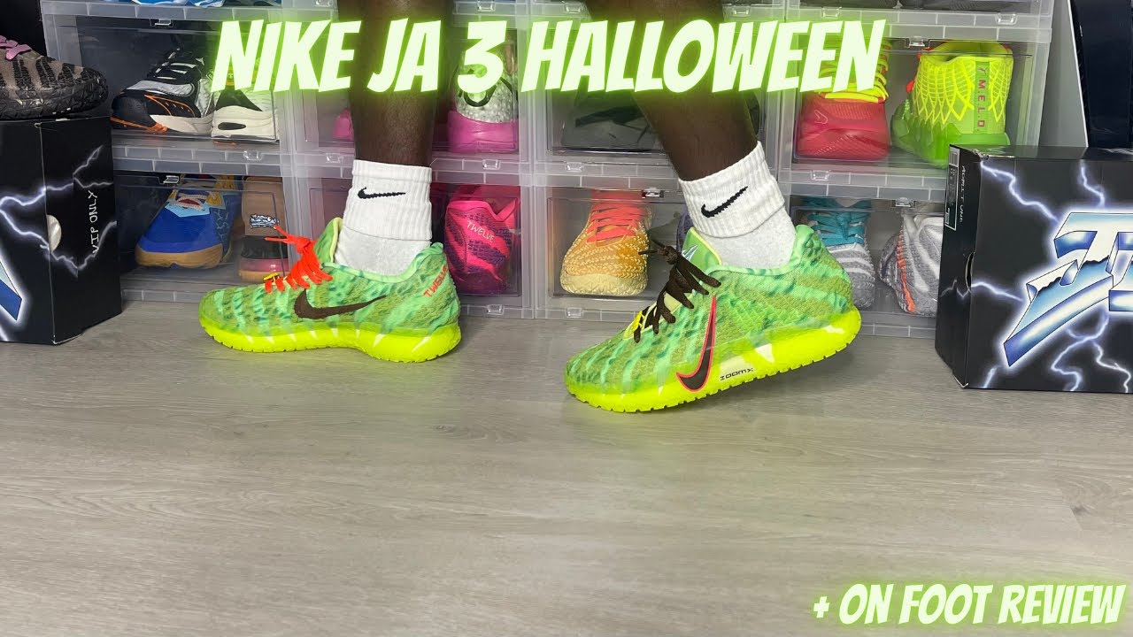 Nike JA 3 Halloween Spooky Season Review + On Foot - YouTube