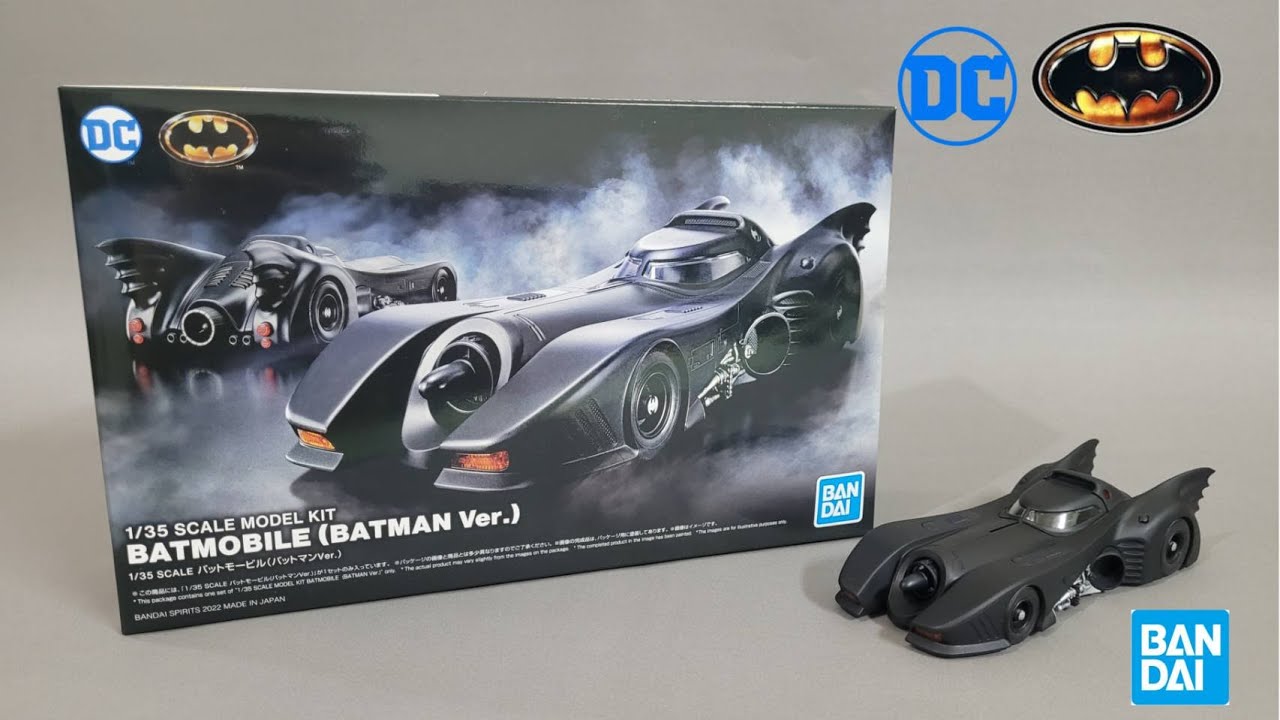 Bandai BATMOBILE(BATMAN Ver.)1/35 SCALE MODEL KIT バットモービル