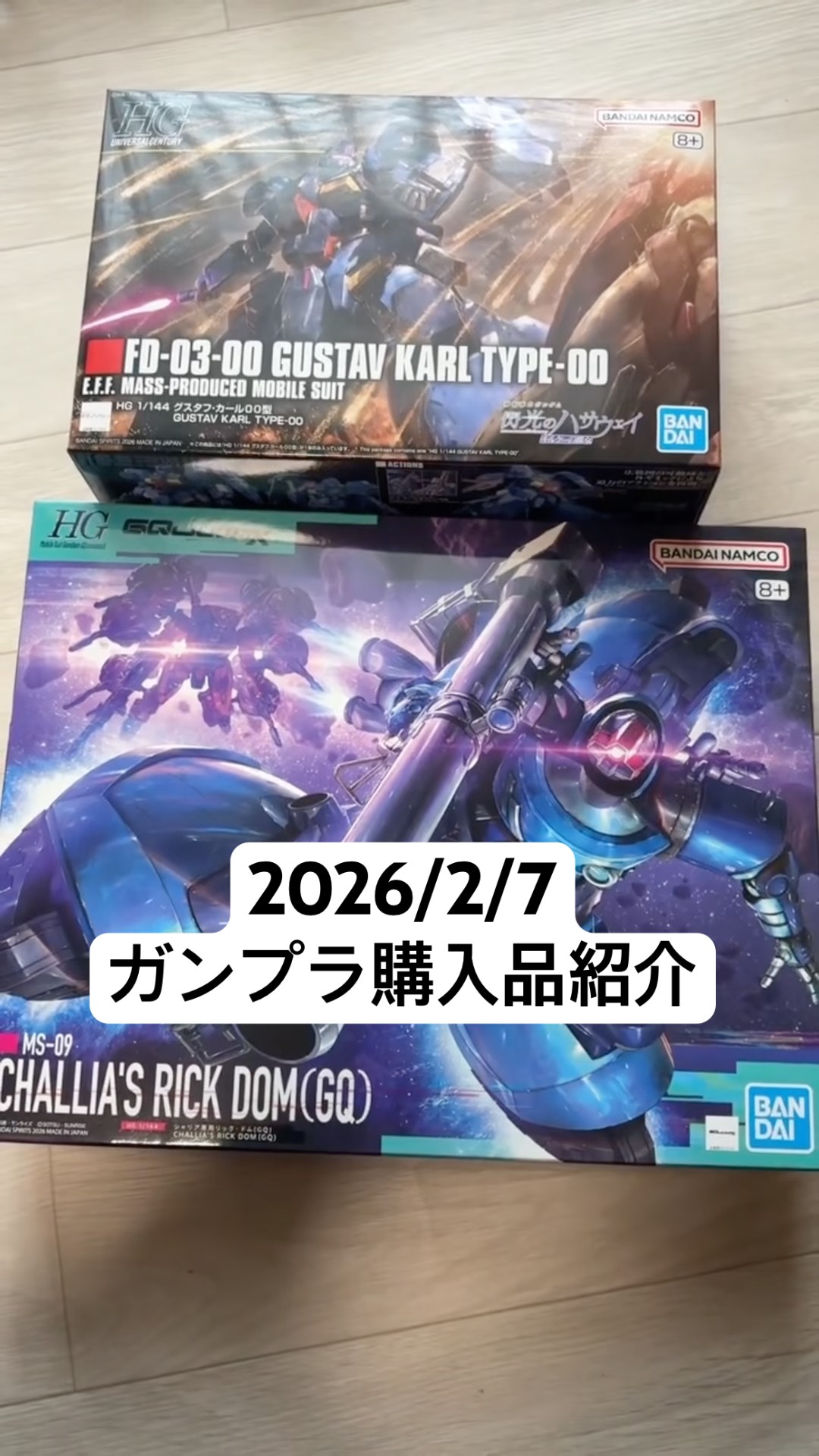 2026/2/7 ガンプラ購入品紹介！HGグスタフ・カール00型にHGシャリア