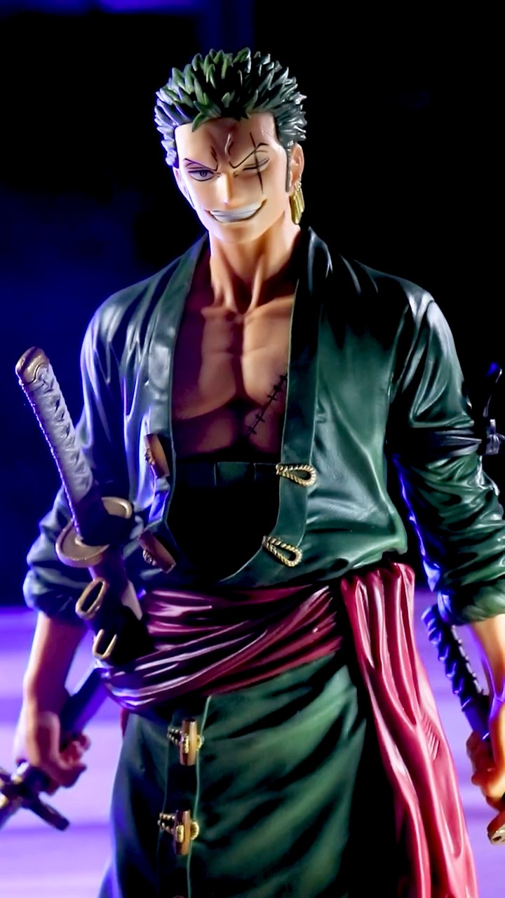 パンプレくじ ワンピース ゾロ A賞ブラシカラー フィギュア開封 - YouTube