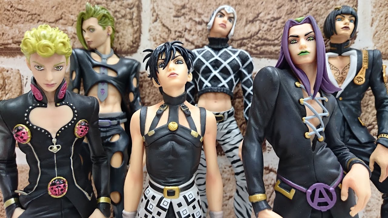 JoJo's Bizarre Adventure Part 5 Bucciarati Team DXF Figure Black