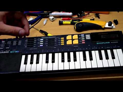 Casio SK-8A with video out / seperate drumpads / extreme pitch