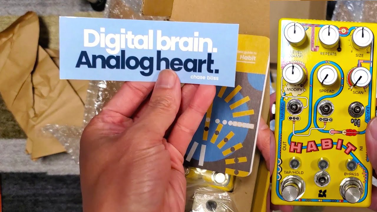 Chase Bliss Habit Pedal Unboxing & First Thoughts - YouTube