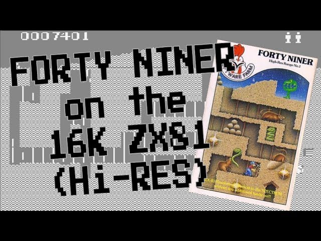Forty Niner on the 16K ZX81 (Hi-Res) from Software Farm (1982