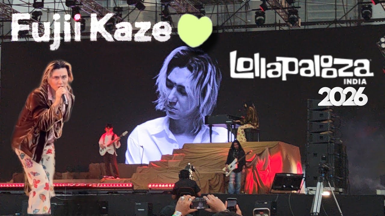 Fujii Kaze First time India Live. Lollapalooza India - 26
