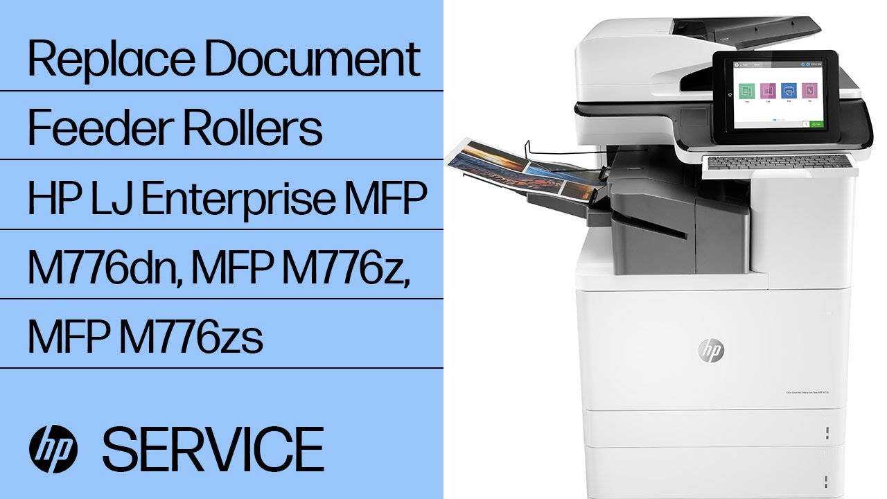 Replace the Document Feeder Rollers | HP Color LaserJet Enterprise
