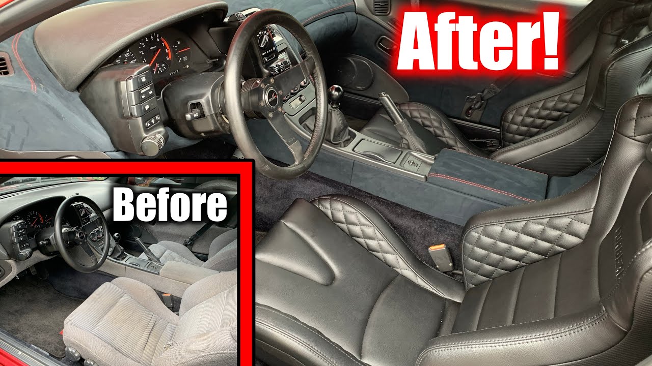 1990-96 Nissan 300ZX Genuine Leather Suede Alcantara Trim Kit