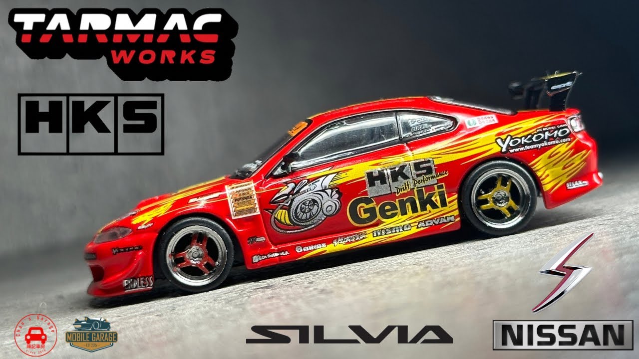 1/64 Tarmac Works HKS Hyper Nissan Silvia S15 RS-2 - YouTube