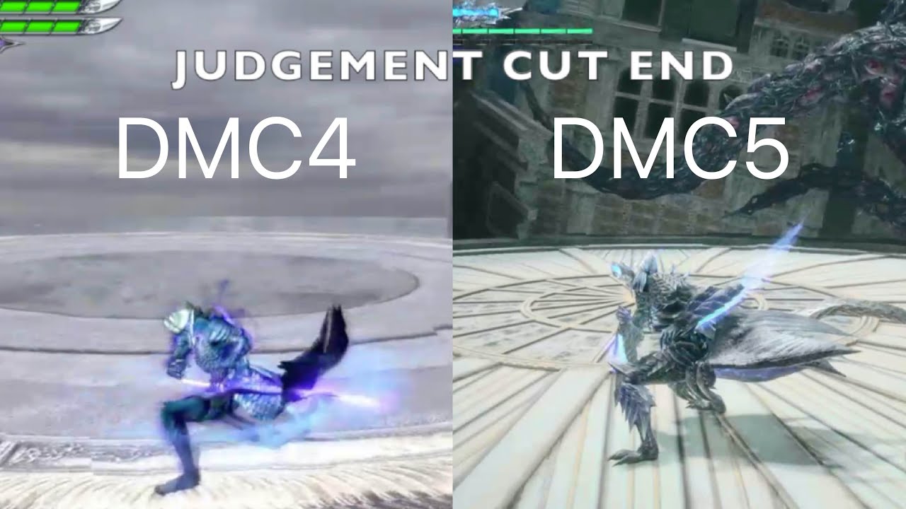 Devil May Cry 4 vs 5 Vergil Skills Comparison / バージルの技