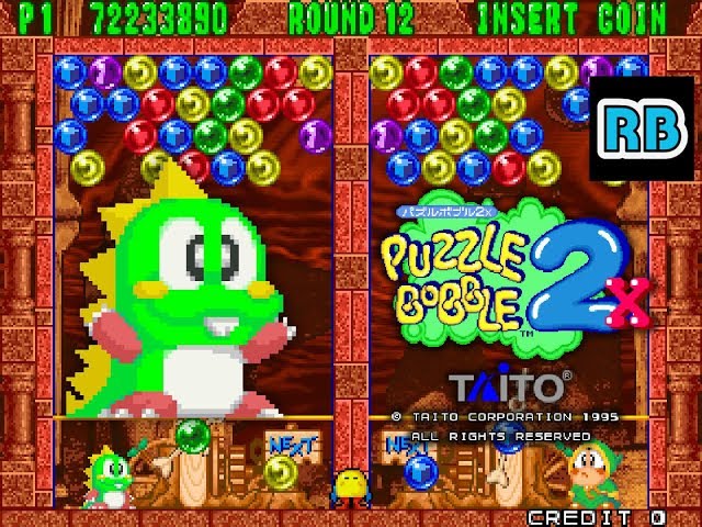 1995 [60fps] Puzzle Bobble 2X 72238090pts VS ALL - YouTube