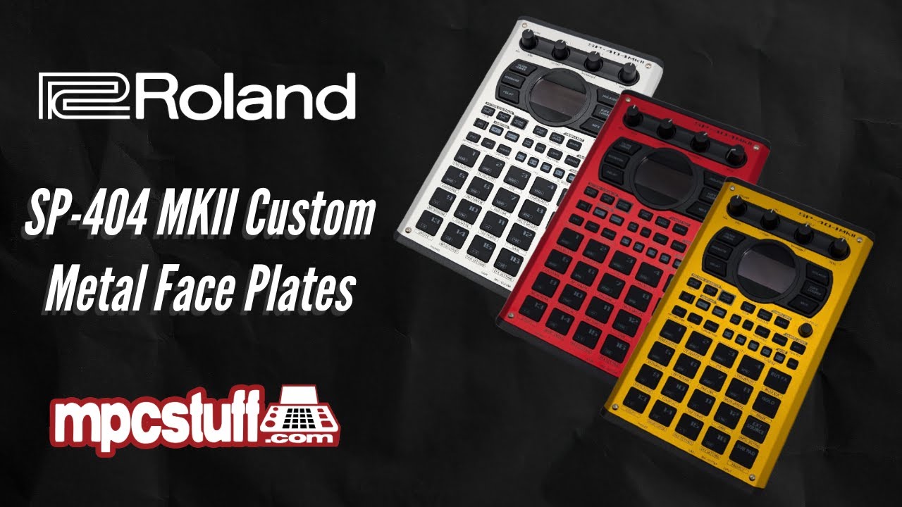 SP-404 MK2 Top Plate Metal Casing Cover - Chrome | Light Silver