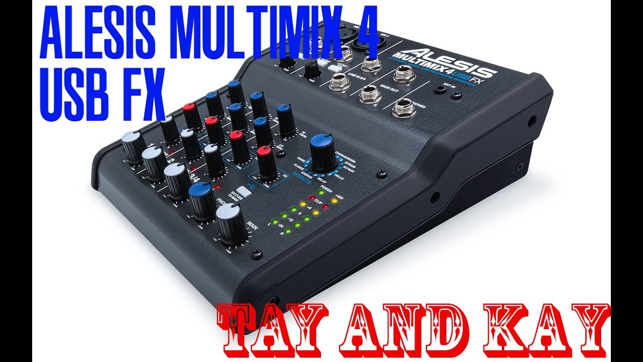 Alesis Multimix 4 USB FX USB Mixer - Unboxing and Overview (Review